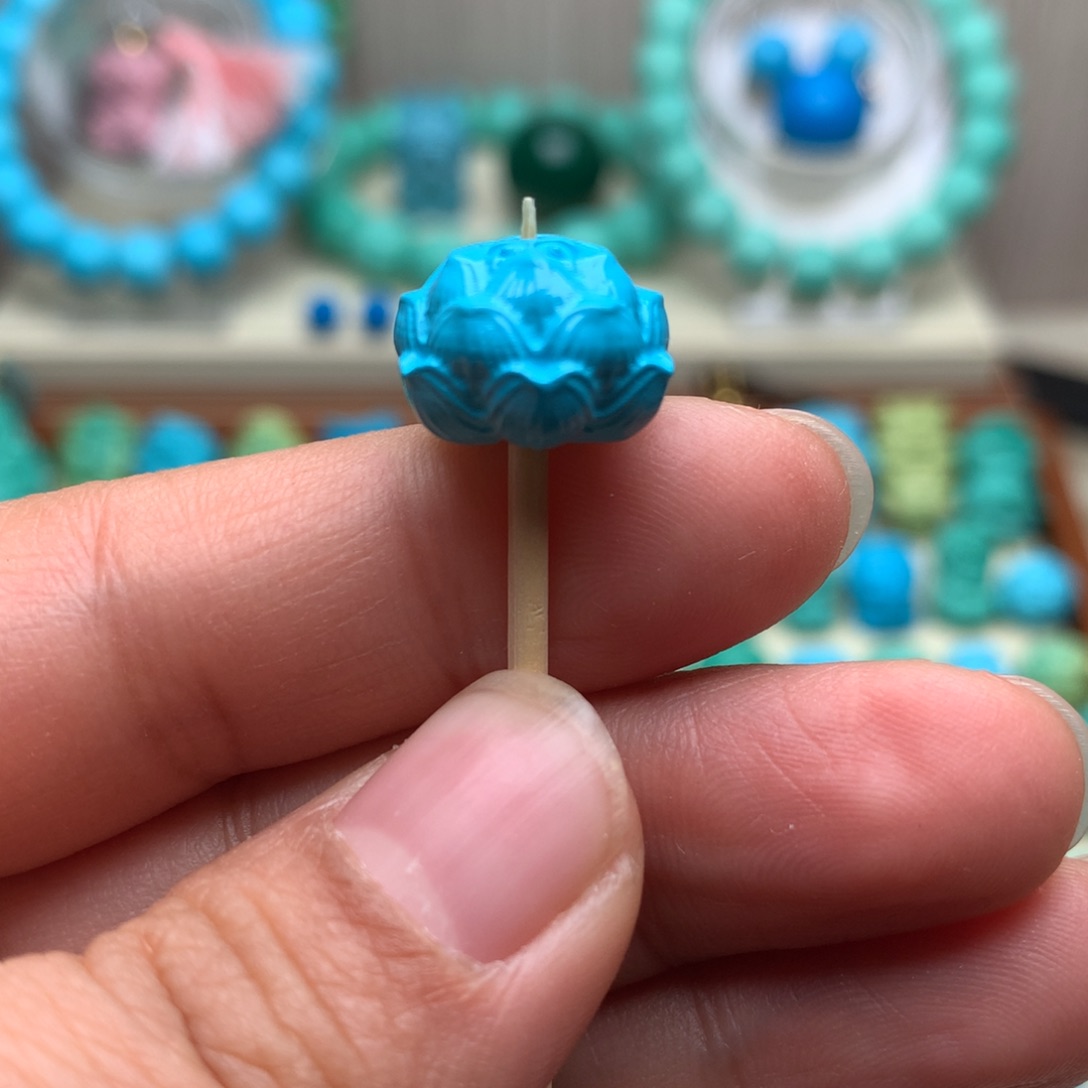 编织品蓝色莲花卡14
