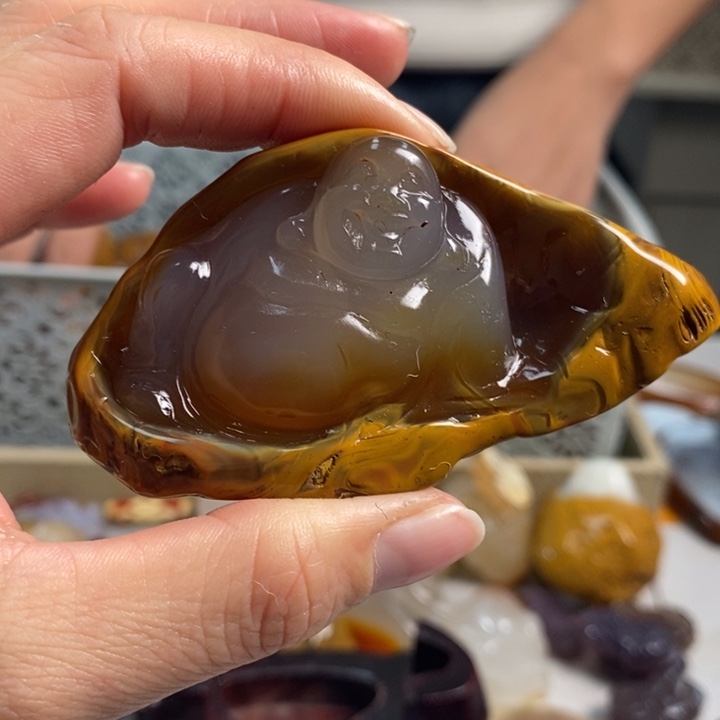 玛瑙/玉髓吊坠(不含链)未镶嵌