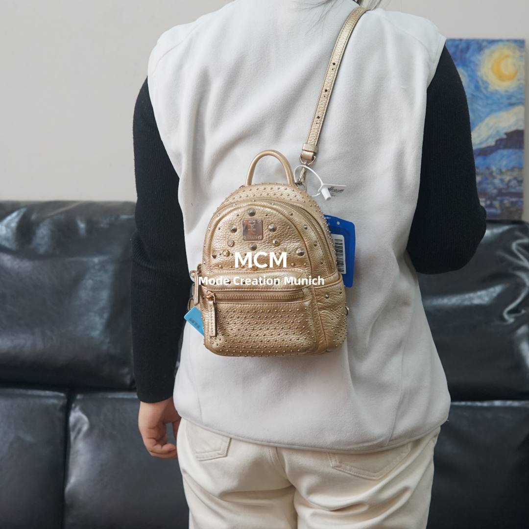 95新 MCM 金色单肩背包/FYMP12412099/2099