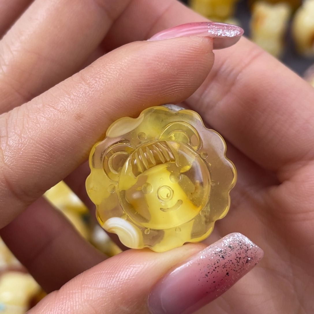 琥珀裸石未镶嵌蜜蜡