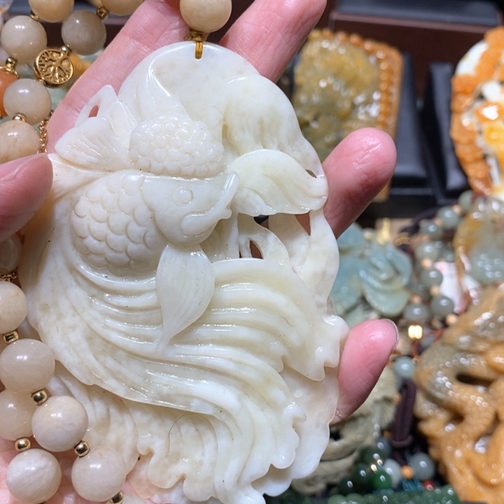 岫玉毛衣链未镶嵌