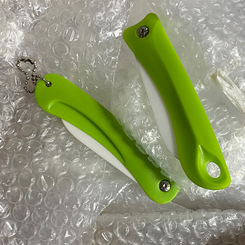 拍220米微瑕陶瓷家用水果刀迷你折叠小刀超锋利厨房削皮刀瓜果刀