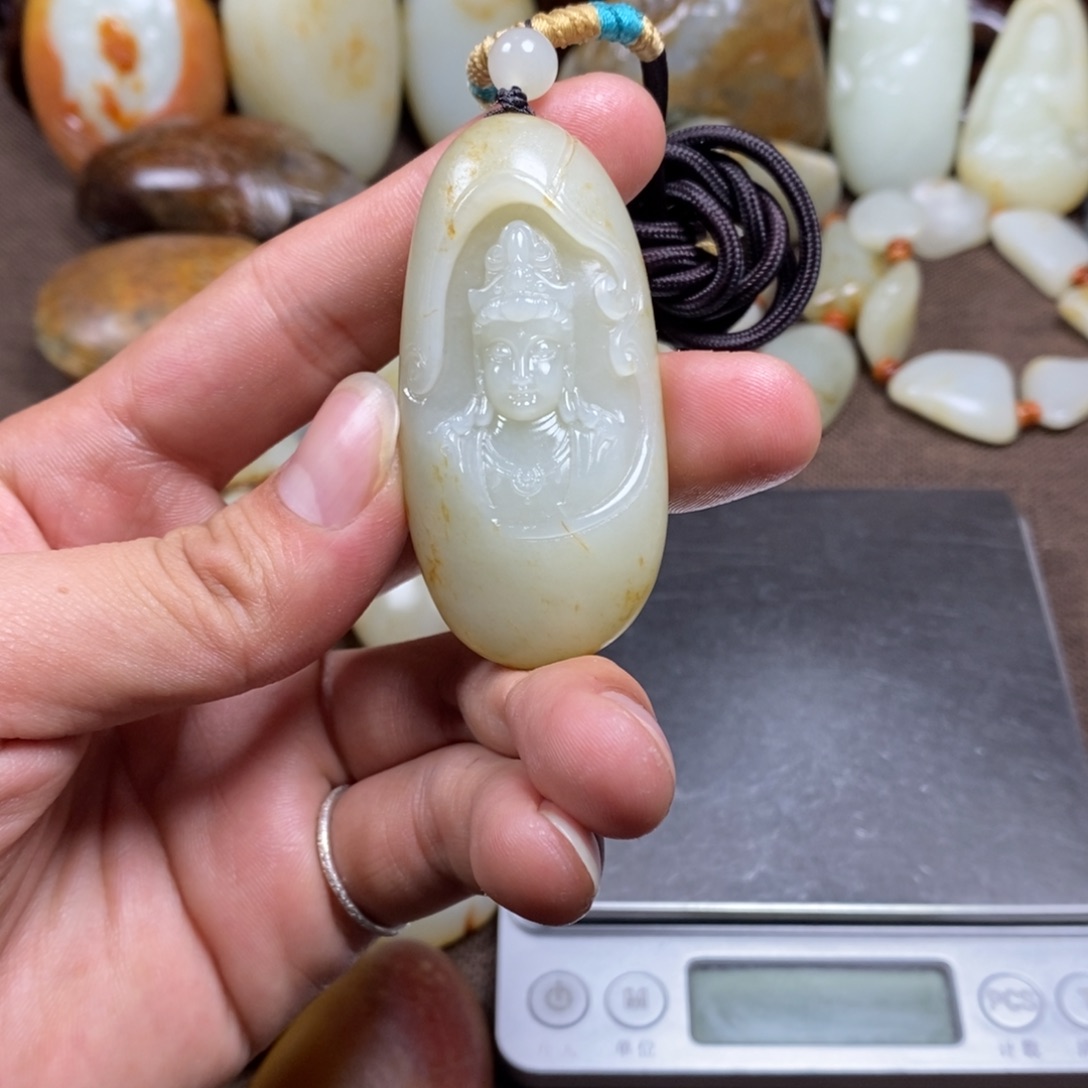 和田玉未镶嵌挂件