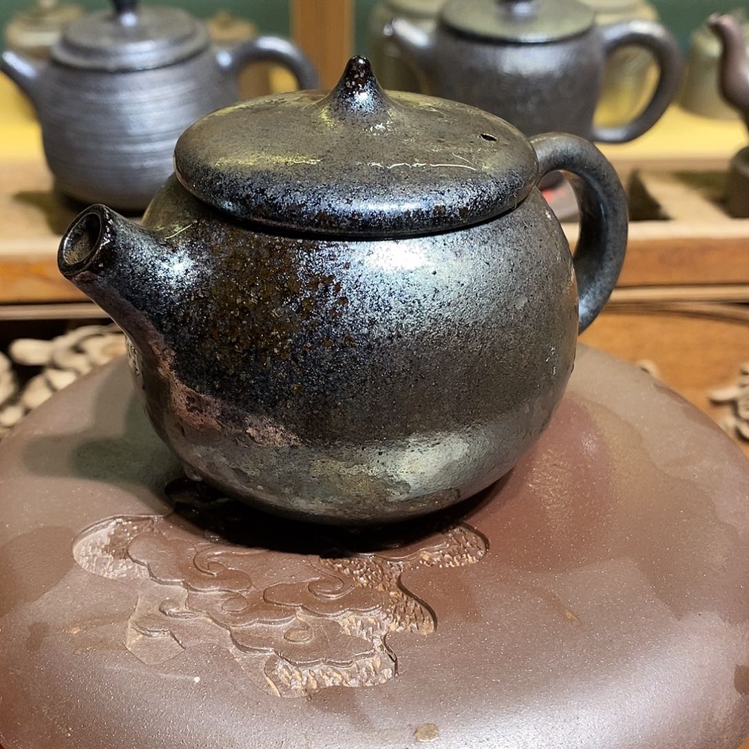 建水紫陶柴烧茶器，窑口放漏，0005