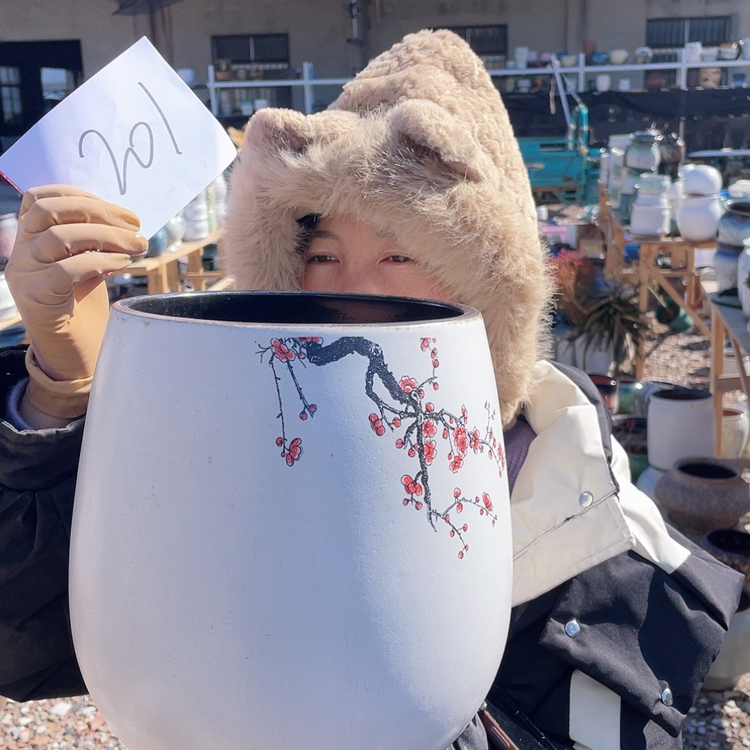 红陶王嫂花盆0128-201