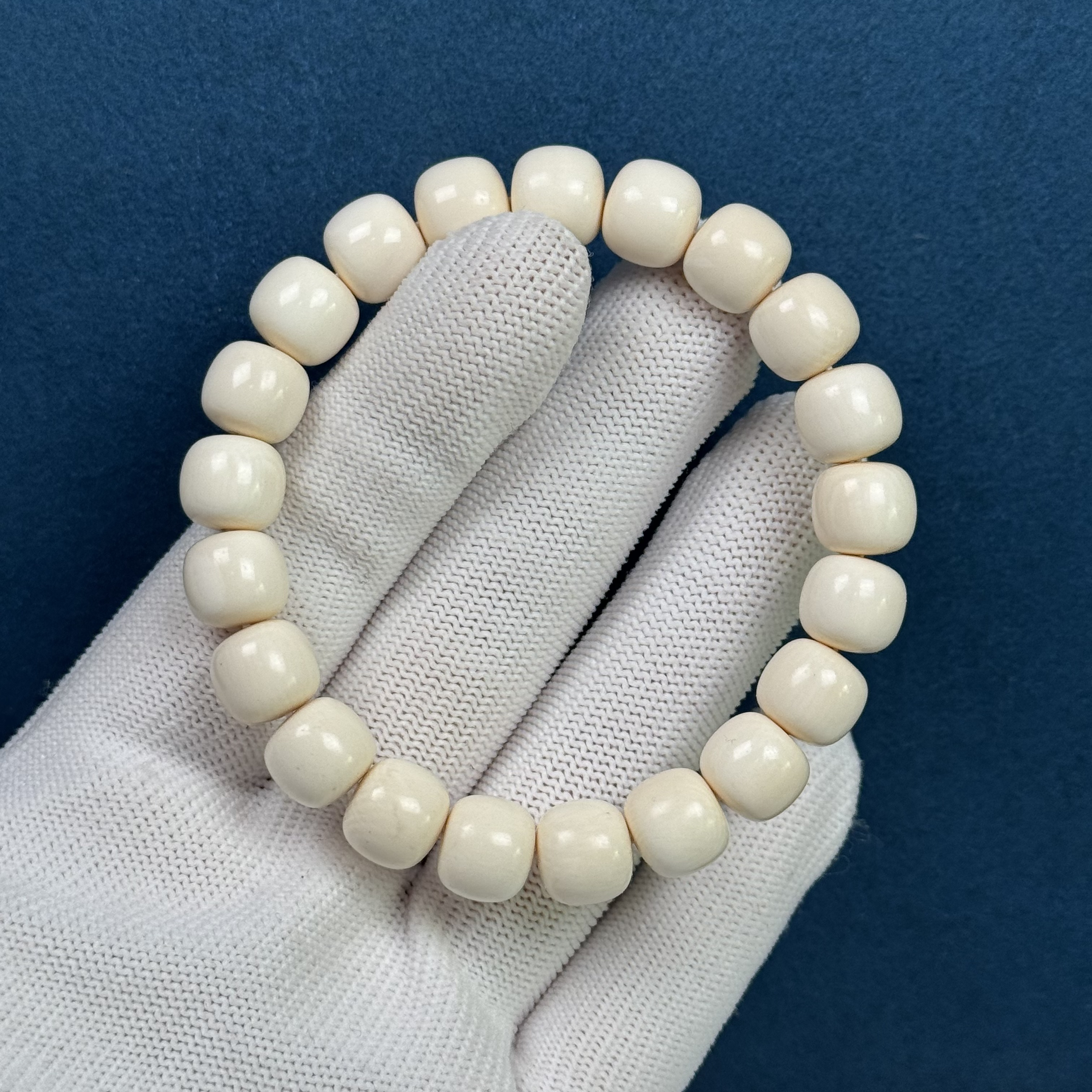 U40-71天然猛犸牙 瑕疵特价老型手串9+mm支持复检假一罚十