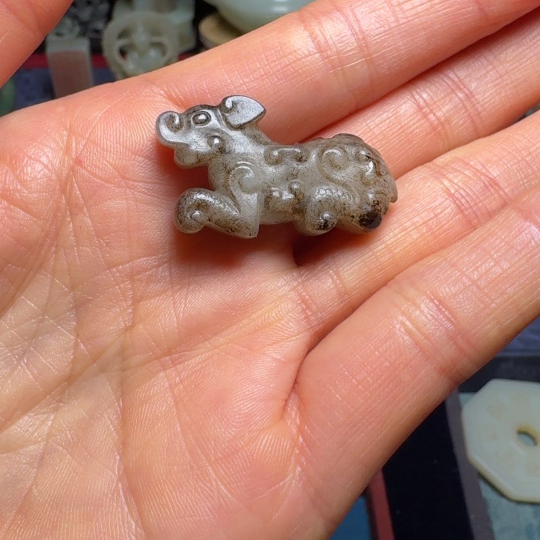 和田玉（糖玉）颈饰未镶嵌玩*