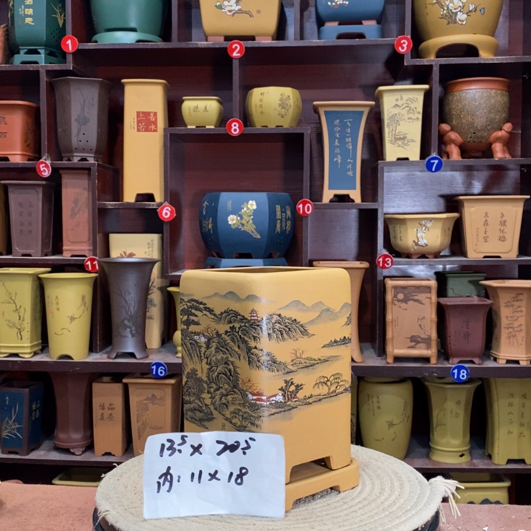 紫砂艺术紫砂花盆