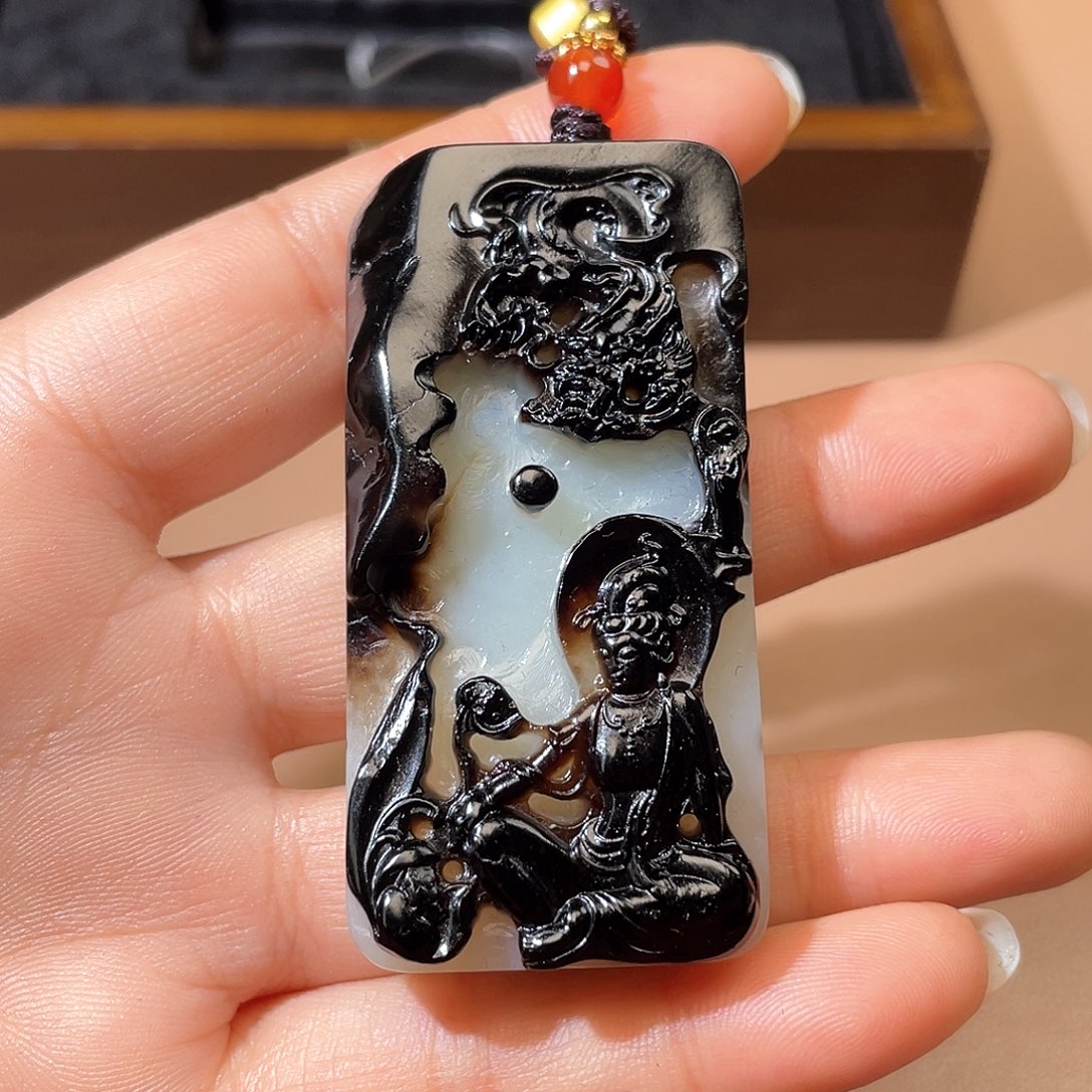 和田玉颈饰未镶嵌A7 