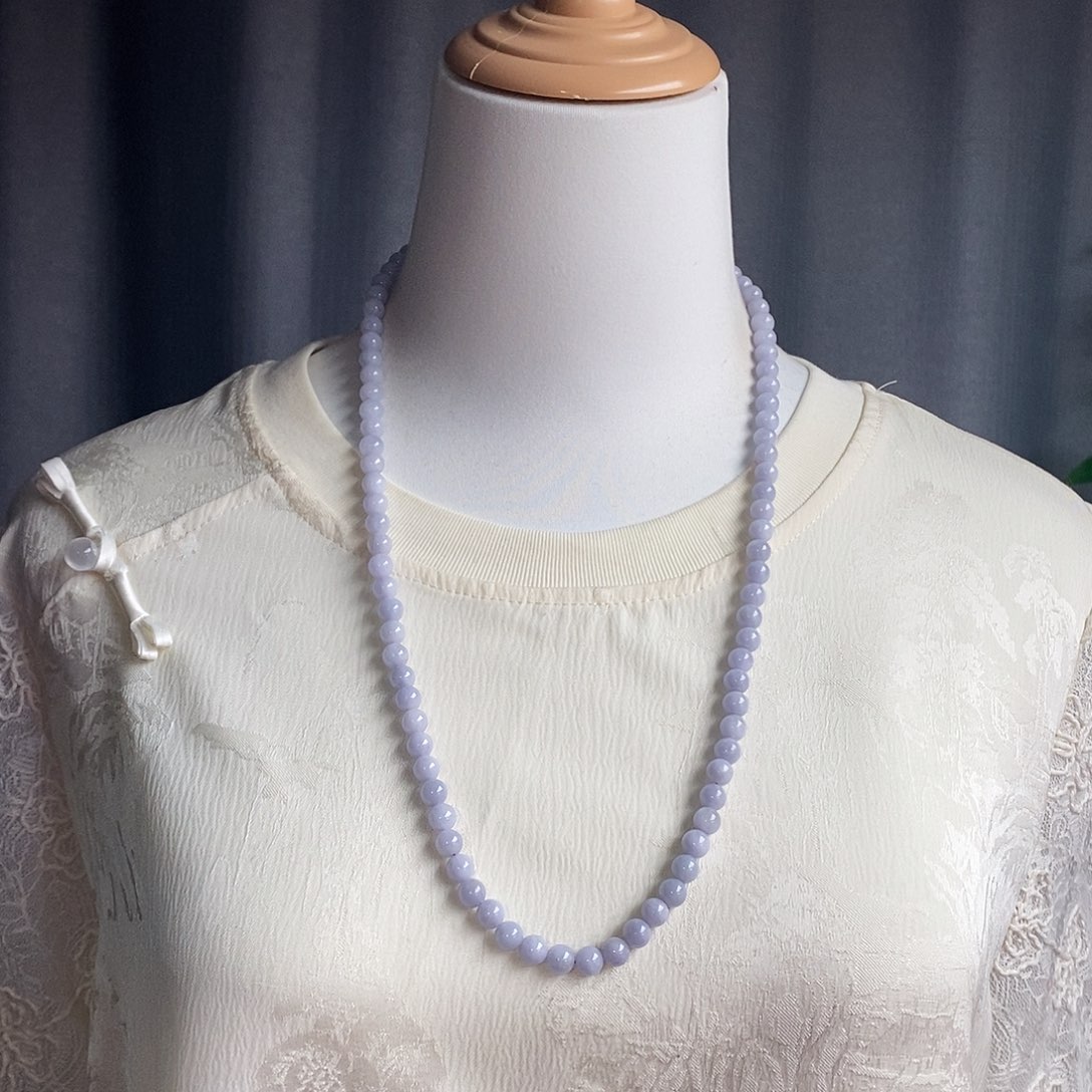 翡翠未镶嵌项链项链