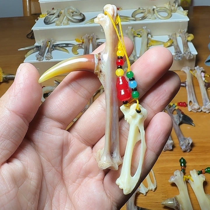 鸡骨（鸡脚）把件万**云鸡爪骨