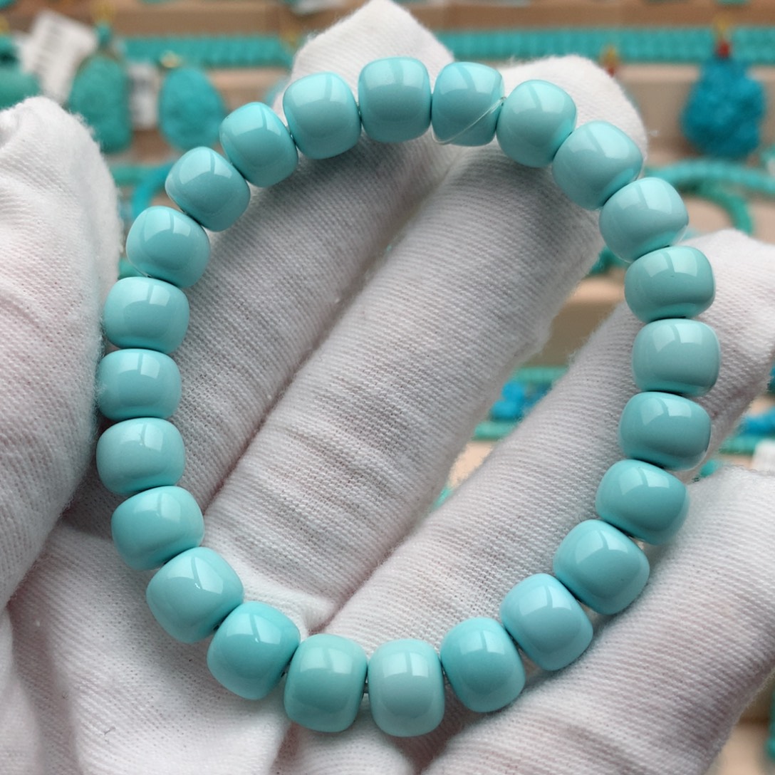 绿松石未镶嵌珠宝奇石8.5mm