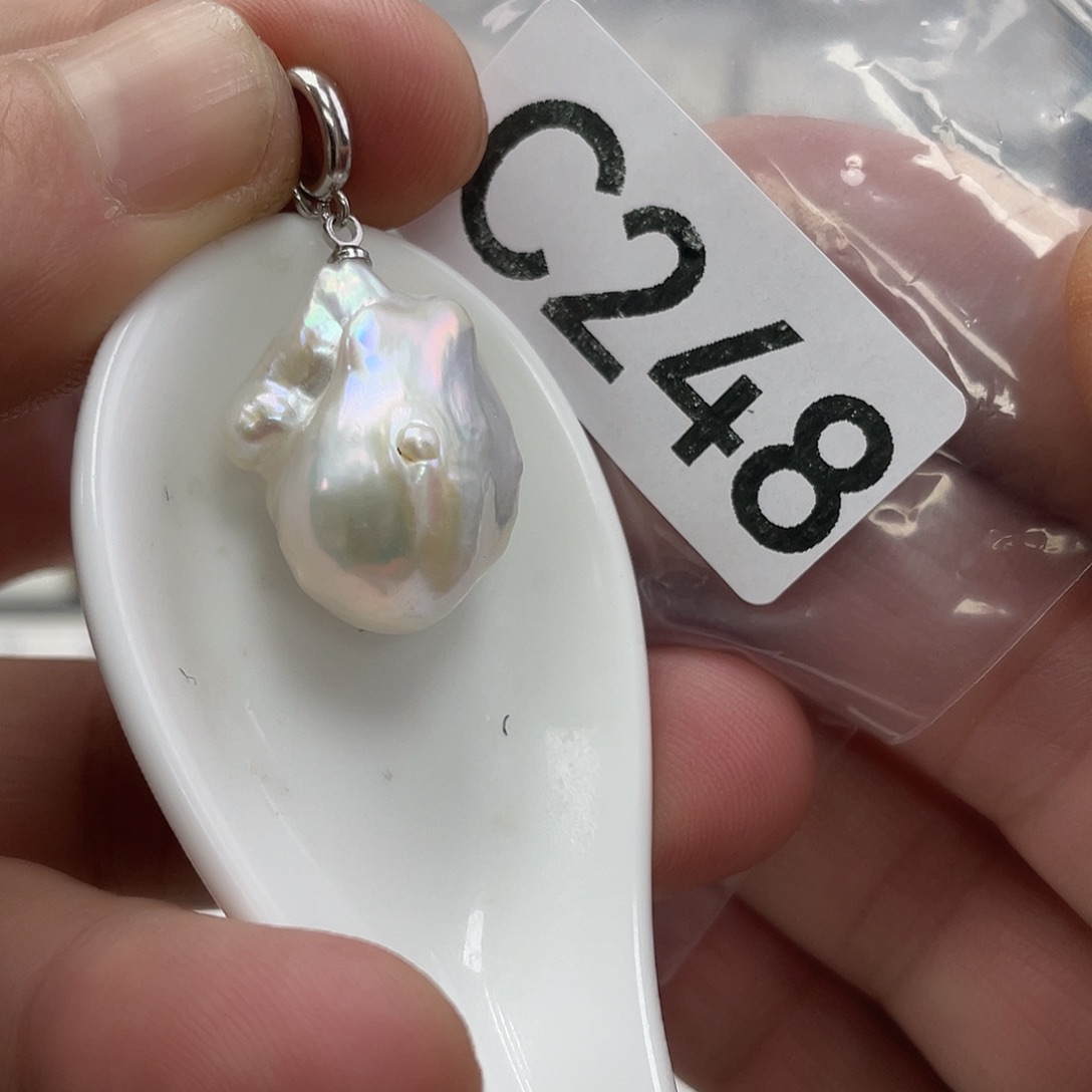 淡水珍珠颈饰银S925镶嵌