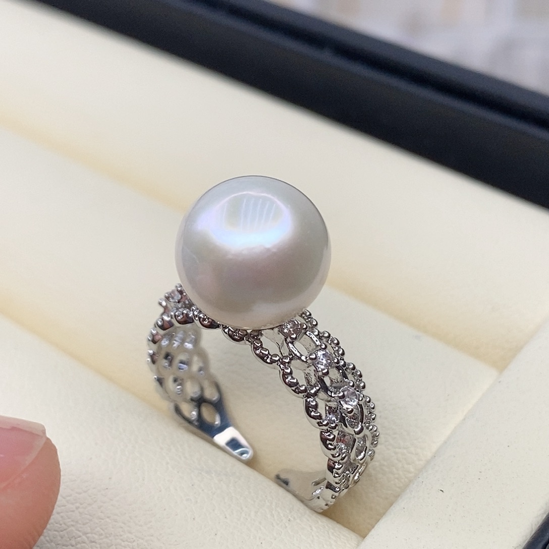 戒指合金淡水珍珠