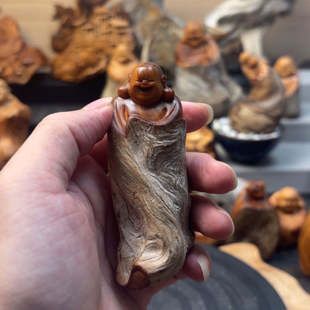 吃***货柏木太行崖柏手工雕刻
