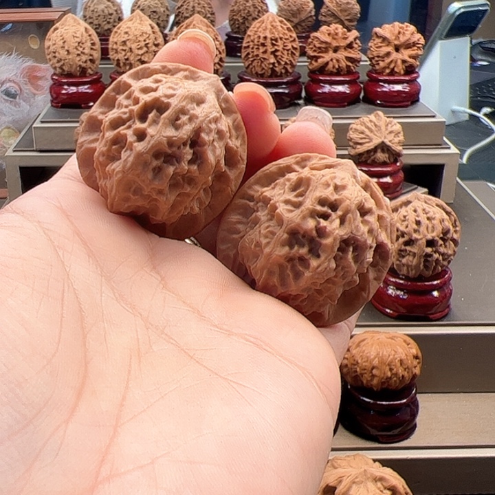 把件文玩核桃35 瓷娃娃 f-034