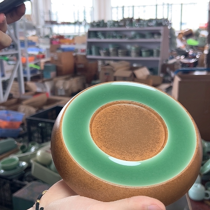 龙泉云间青瓷小米茶器