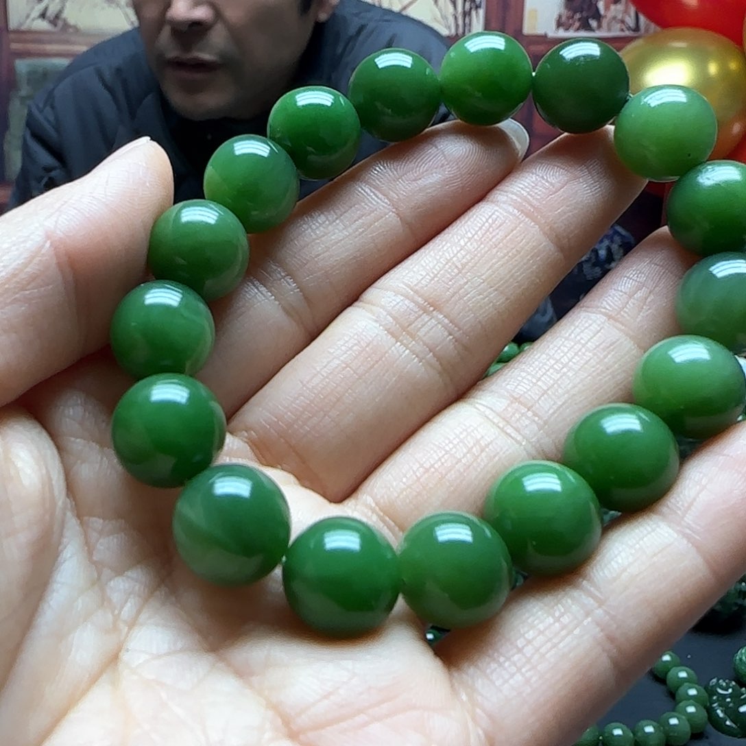 和田玉手串未镶嵌