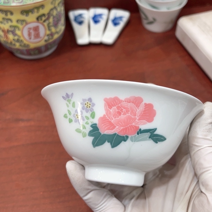 醴陵高温瓷器手绘10厘米