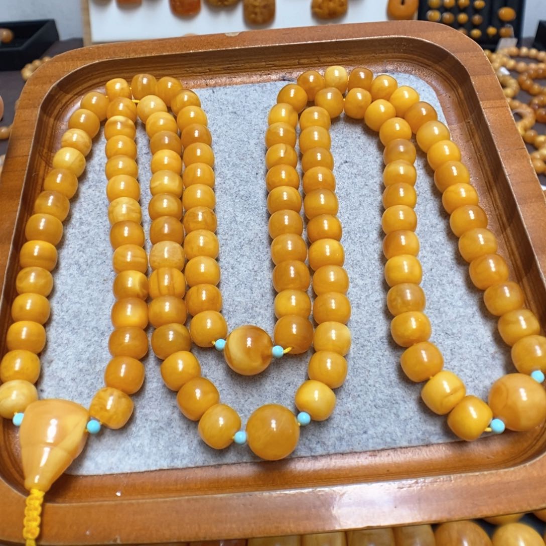 蜜蜡手串未镶嵌蜜蜡