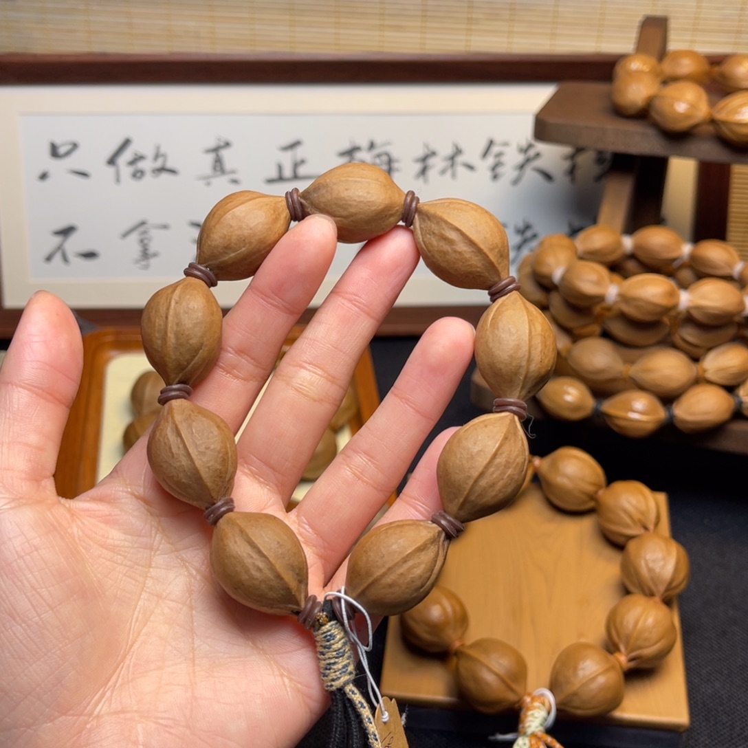 漩***橄榄核手串/手链18.28精品梅林铁核