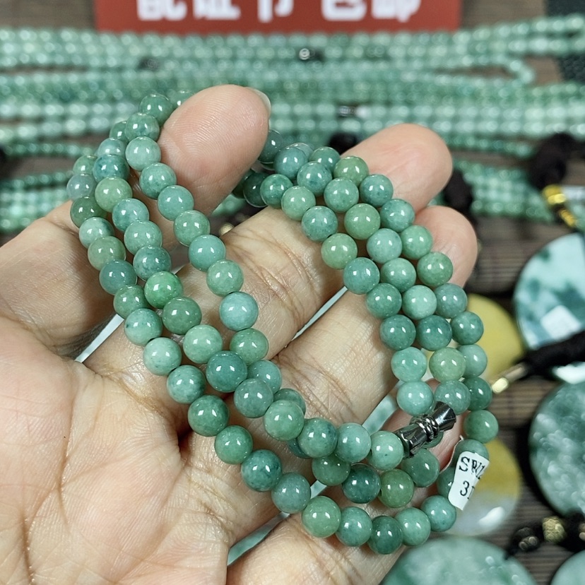 【闪购商品】翡翠颈饰未镶嵌玉项链卡5.8长55厘米