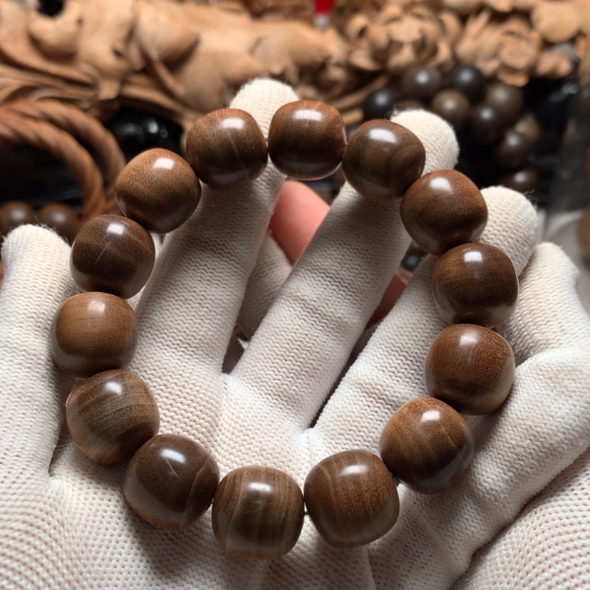 【闪购商品】檀香木手串/手链枫*雨檀香手串15*16瑕疵