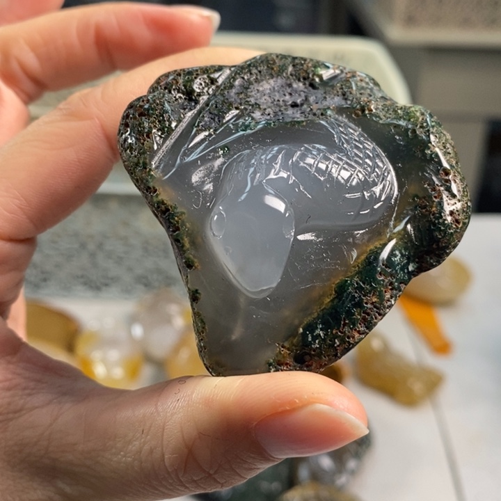 玛瑙/玉髓吊坠(不含链)未镶嵌