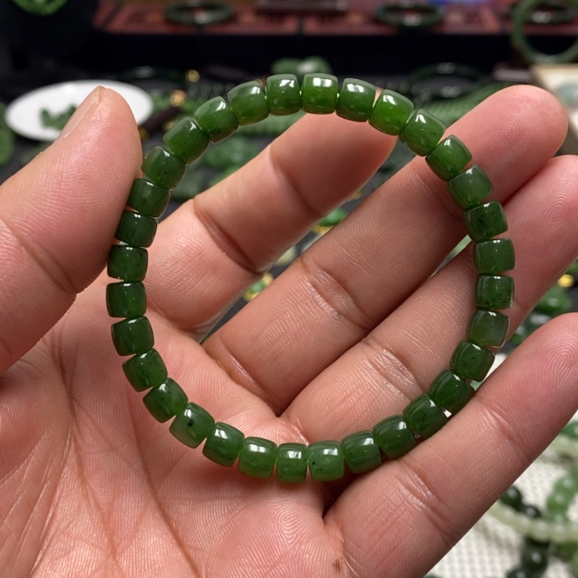 【闪购商品】和田玉（碧玉）手链未镶嵌