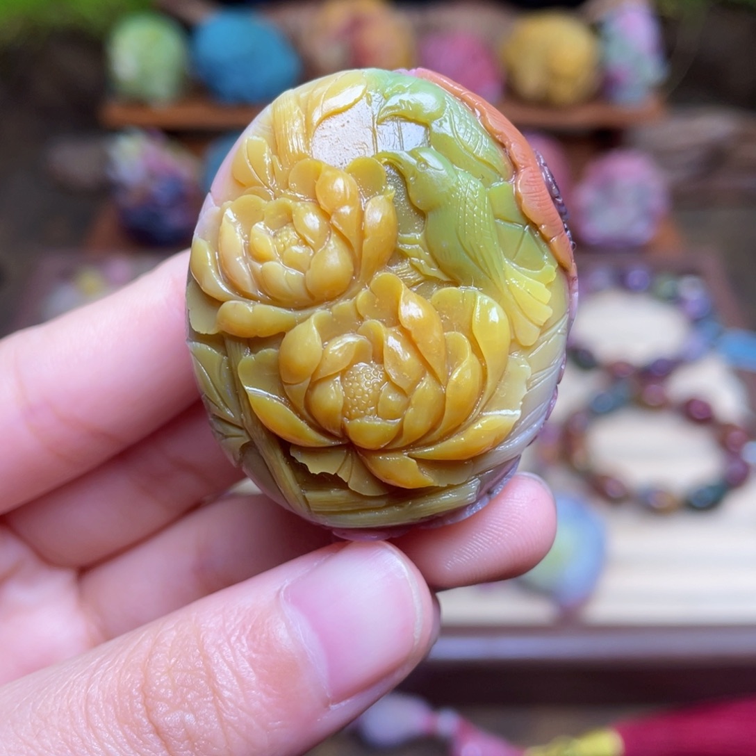 未镶嵌玛瑙/玉髓珠宝半成品盐源玛瑙花开见喜