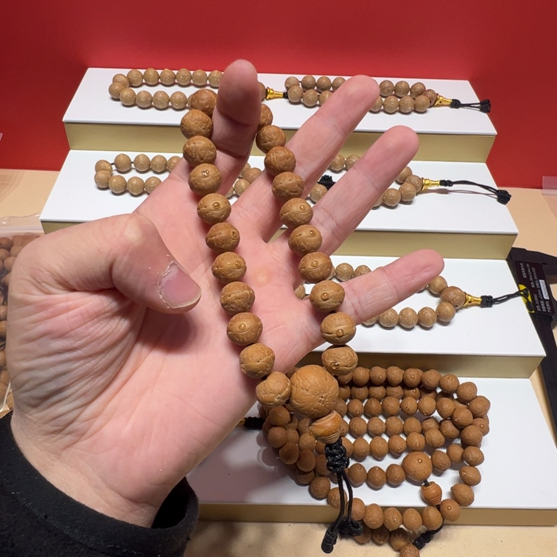 凤眼菩提手串11.5mm凤眼菩提实心籽单圈