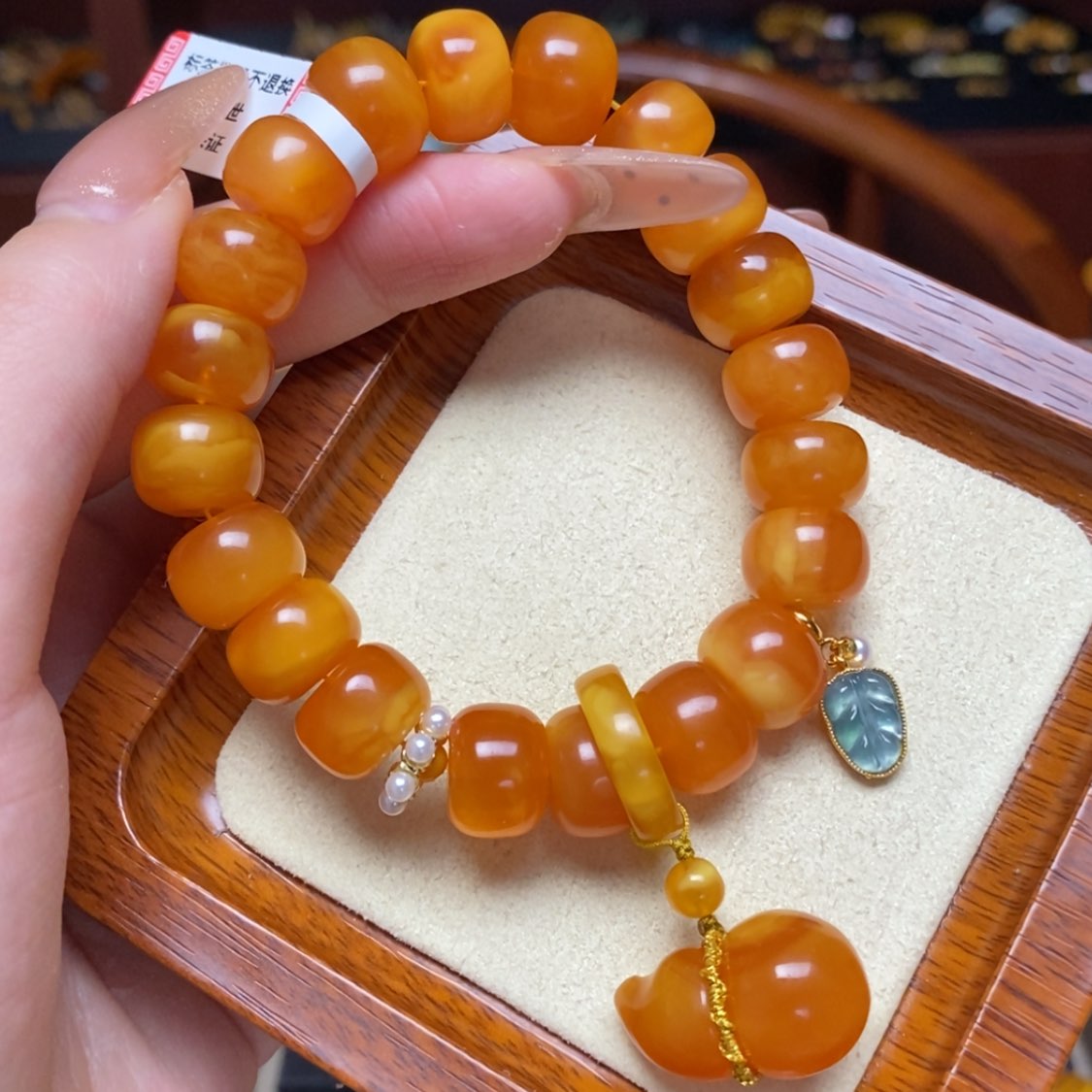 【闪购商品】蜜蜡手链未镶嵌手串
