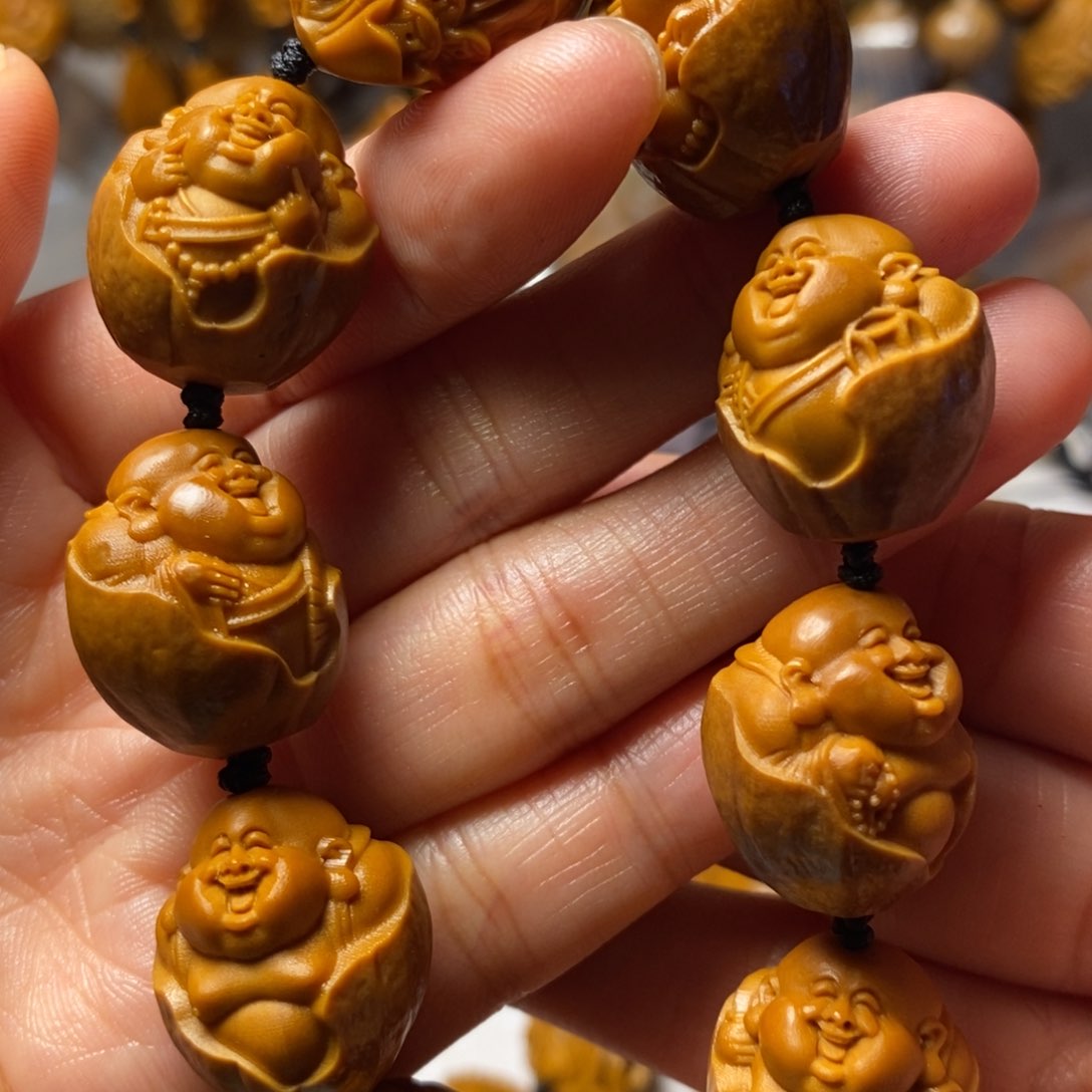 橄榄核手串/手链包衣弥勒