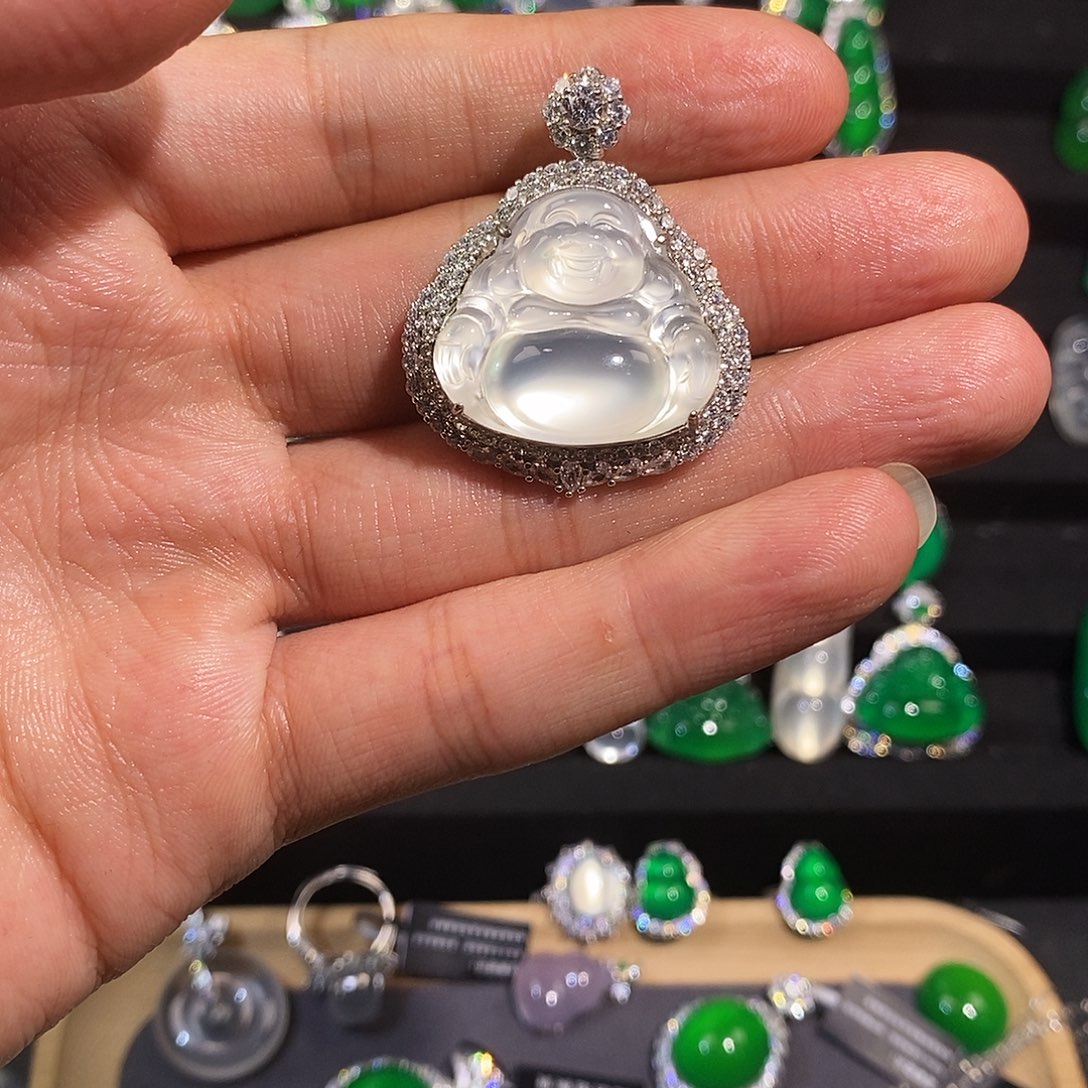 银S925镶嵌吊坠玛瑙/玉髓