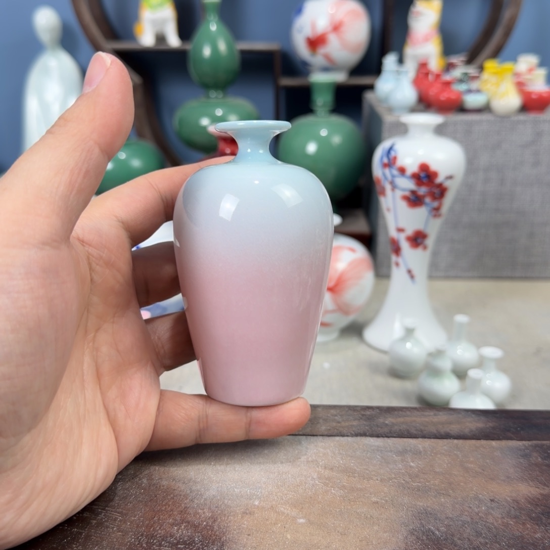 陶瓷手工小花器摆件