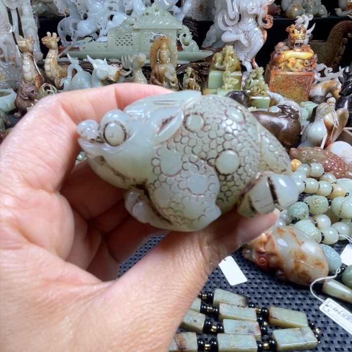 和田玉挂件未镶嵌江***清