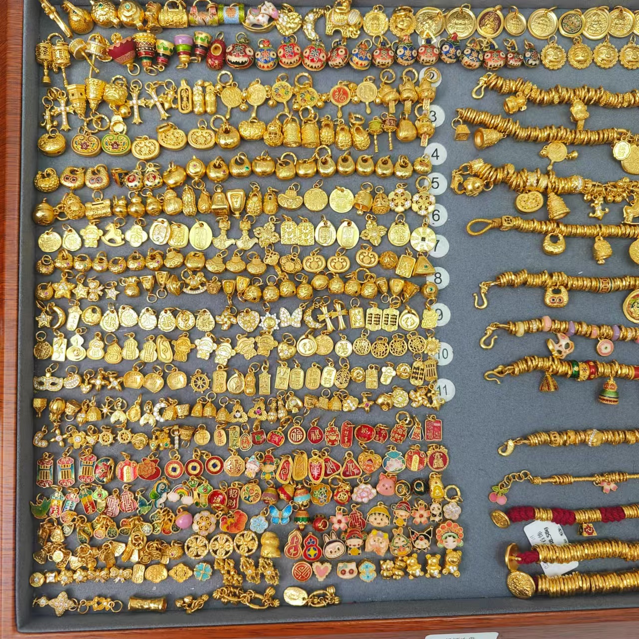 直播专用 （婧婧）足金999高温烧蓝 0工费 多样性发货发其一. 尾款