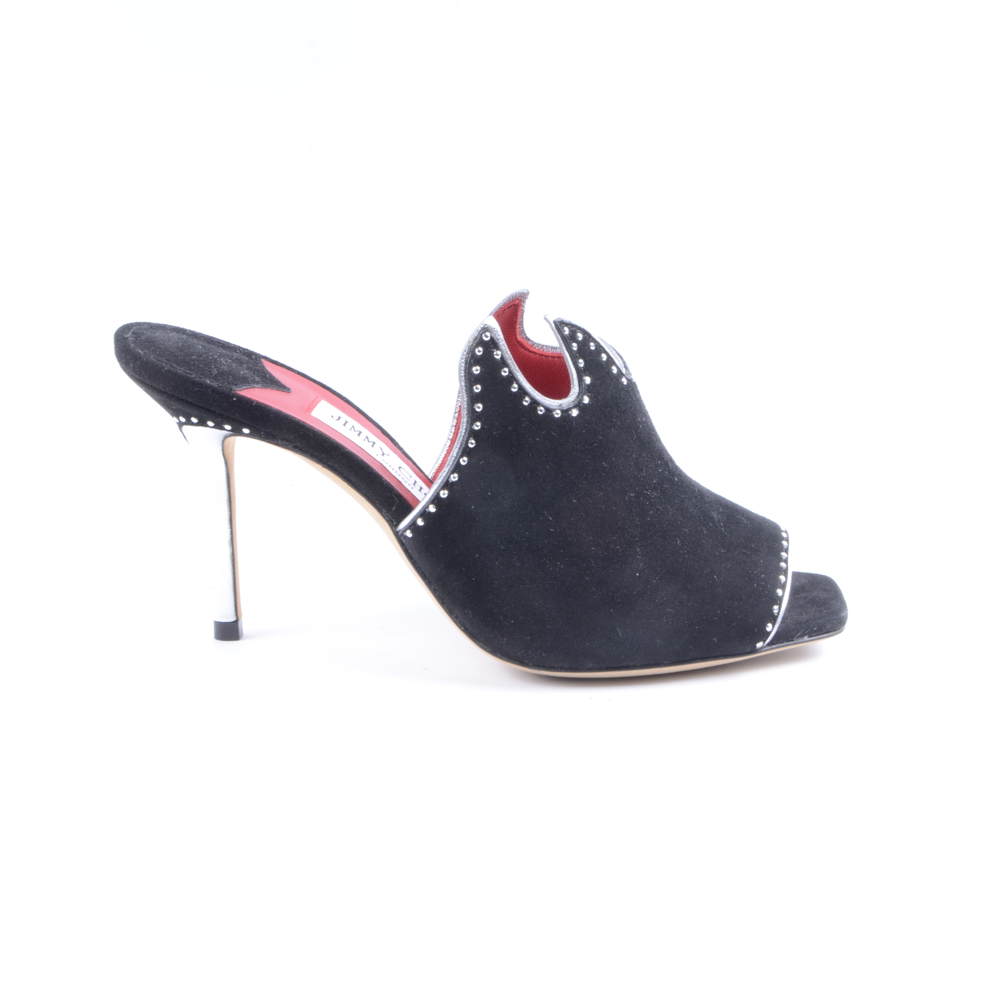 99新 JIMMY CHOO/吉米周 JIMMY CHOO/周仰杰绒面高跟鞋36