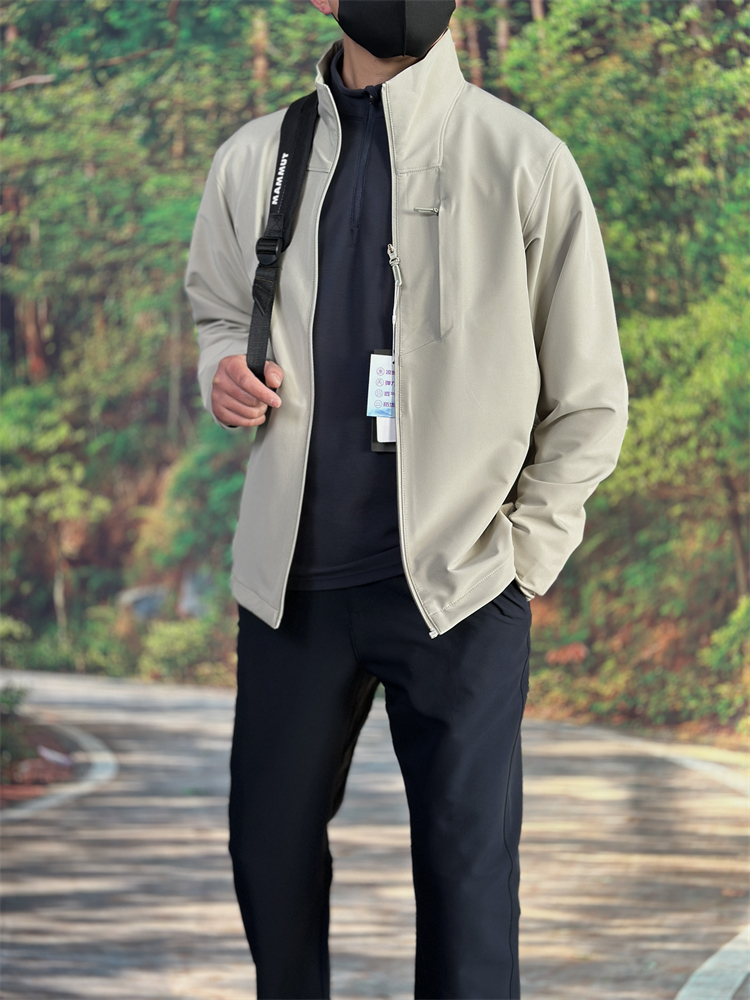  32997春季新款休闲运动风衣夹克男士商务通勤上下班城市户外旅行