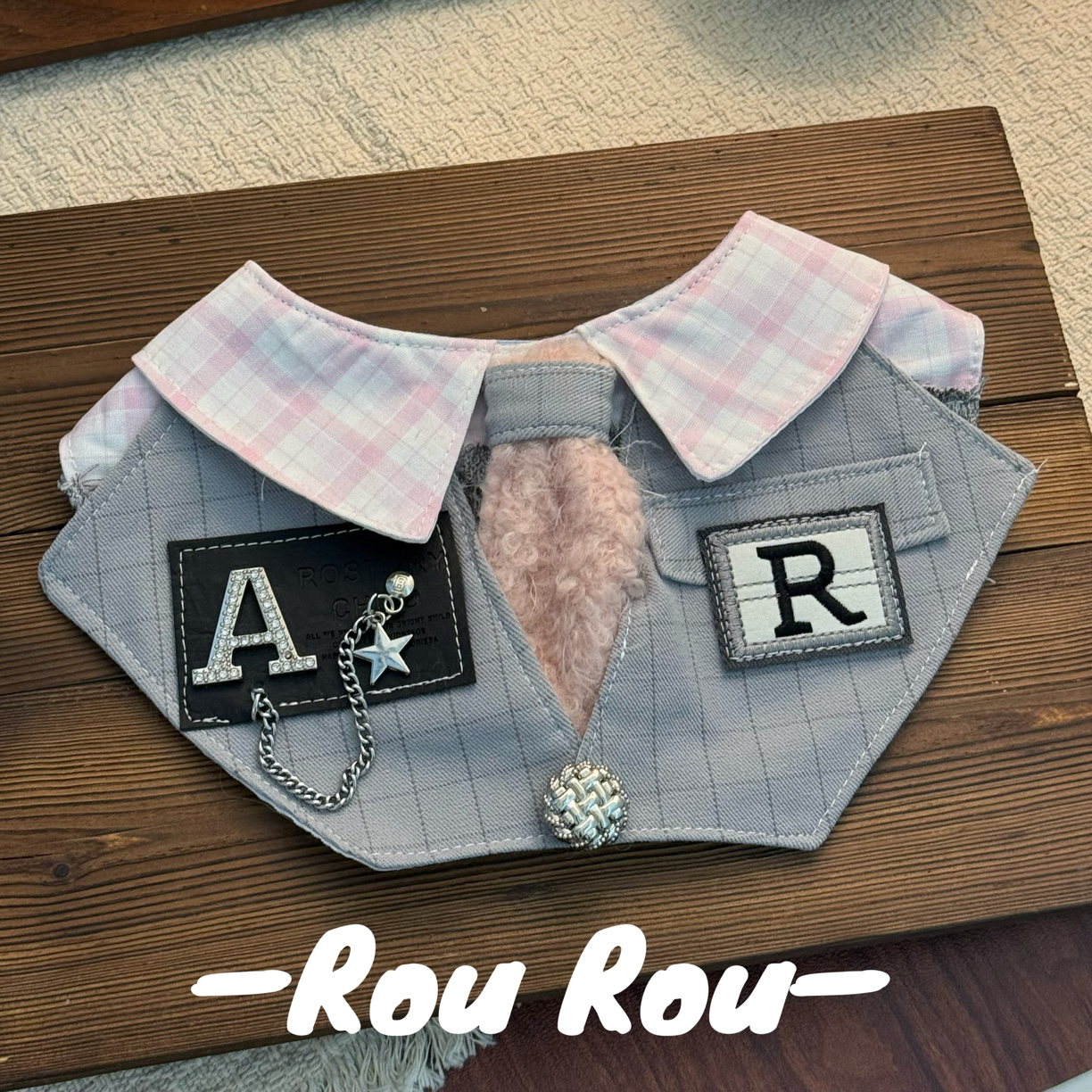 【RouRou-原创·版型】定做宠物口水巾-《AR星章》