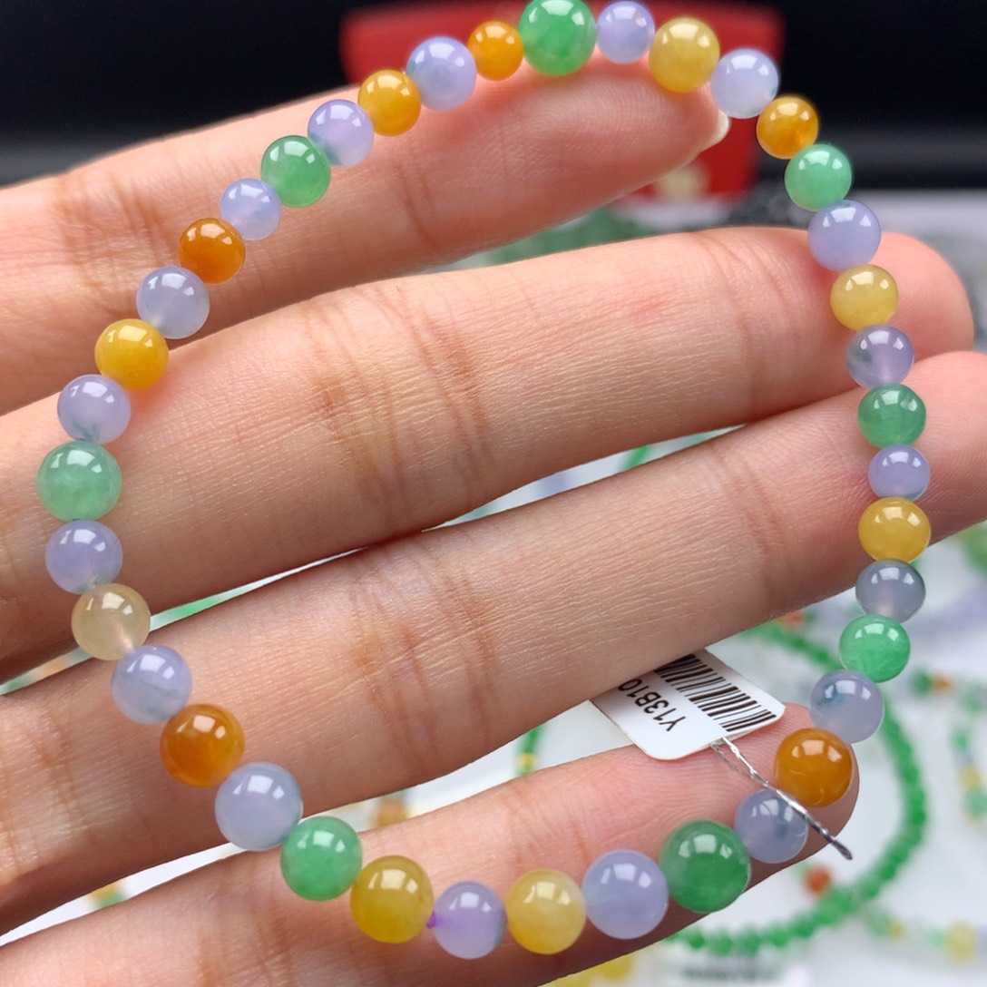 翡翠手链未镶嵌卡