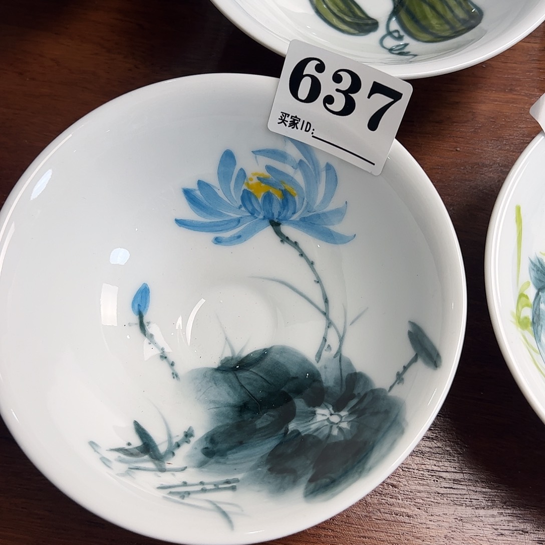 瓷片景德镇陶瓷手工手绘制作