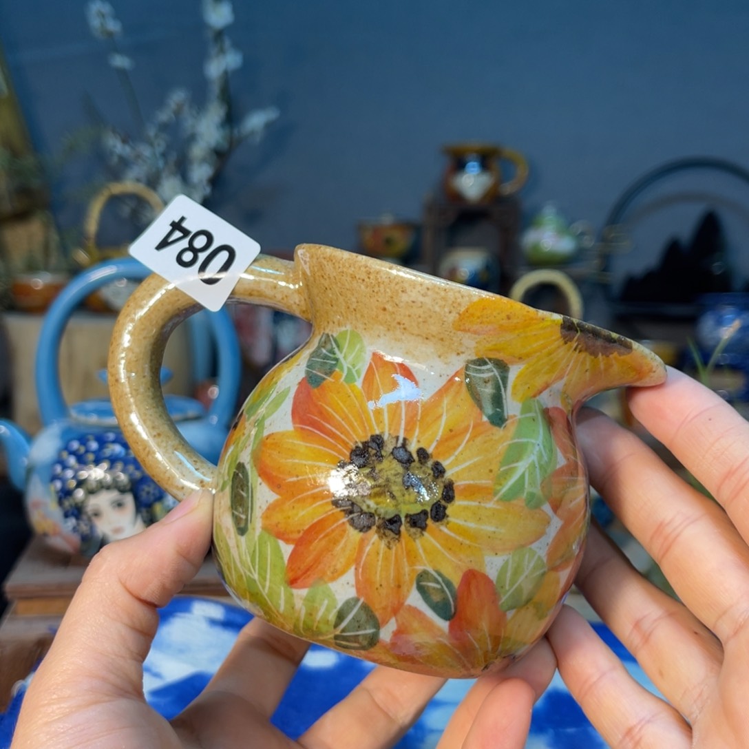 杯素浅陶瓷手工手绘