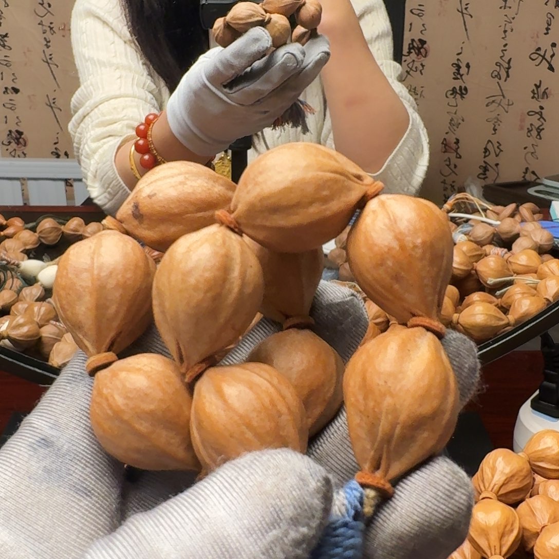 橄榄核把件蒜头核手捻