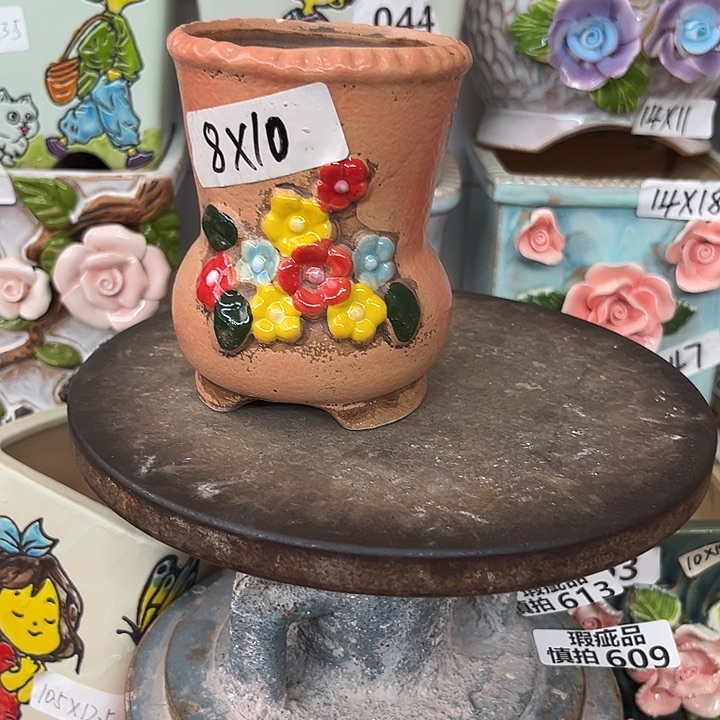 紫砂花盆粗陶材质多肉花盆