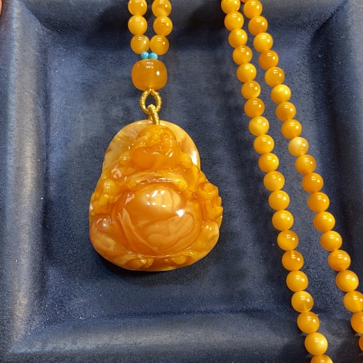 蜜蜡颈饰未镶嵌蜜蜡