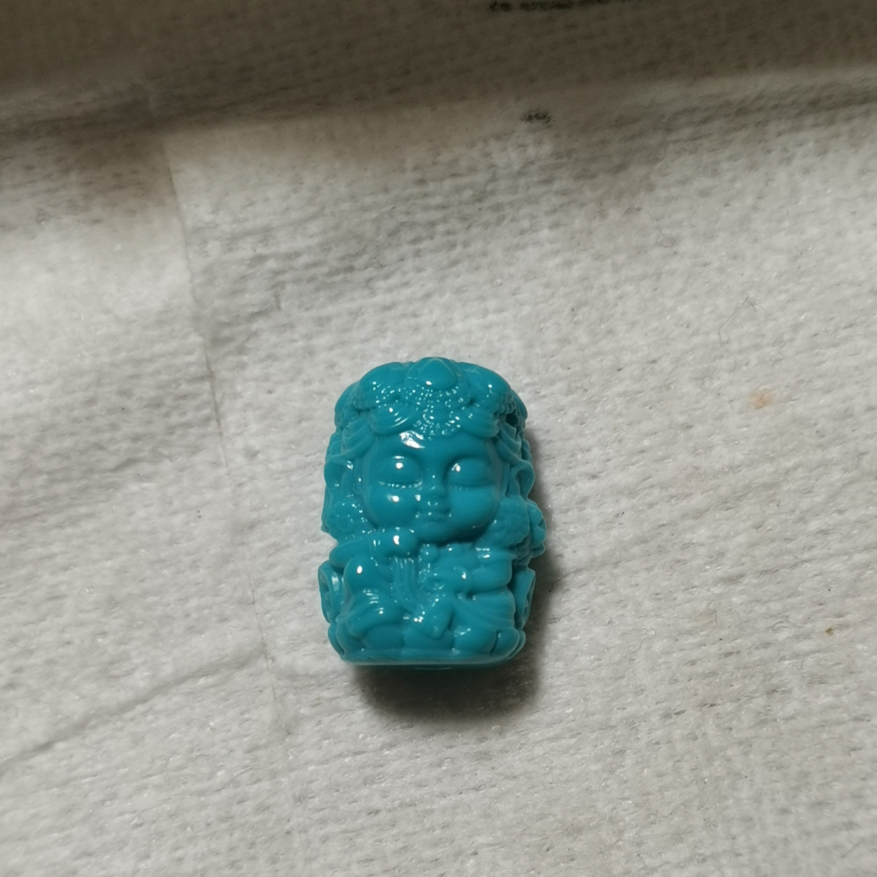 原矿高瓷绿松石雕刻吊坠