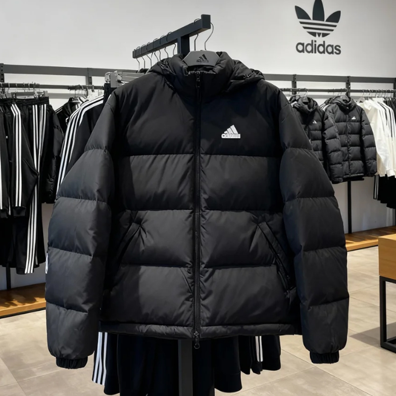 Adidas/阿迪达斯冬季男女羽绒服连帽鸭绒防风保暖运动外套 JM9131