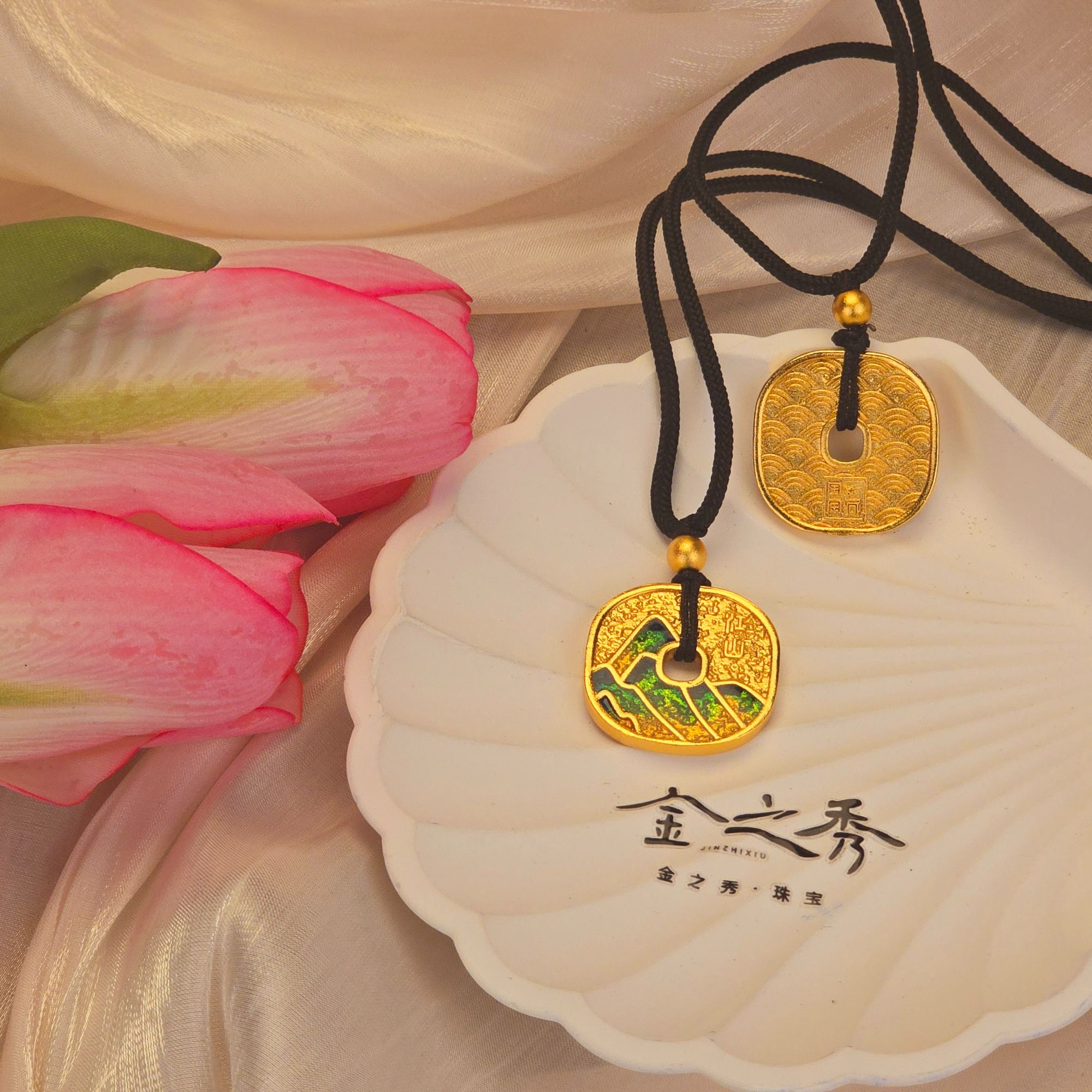 金之秀珠宝  国家宝藏国潮烧蓝古风轻奢饰品
