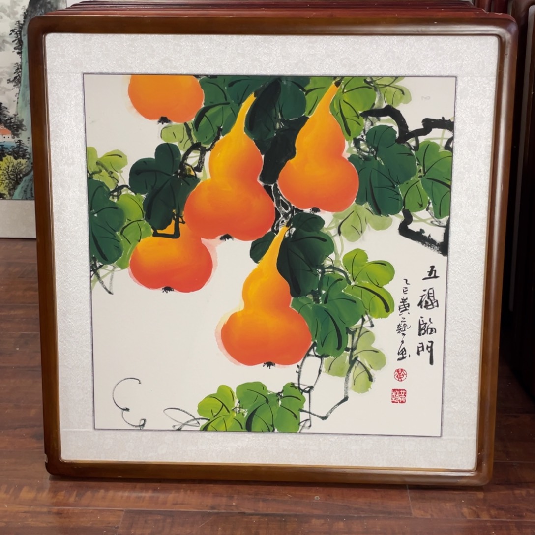 国画带框尺寸63*63厘米